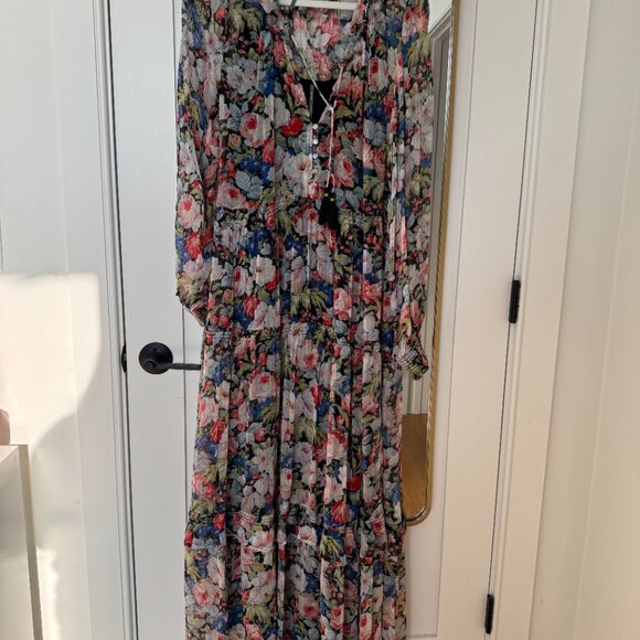 Anthropologie - The Marais Printed Chiffon Maxi Dress - Picture 5 of 7